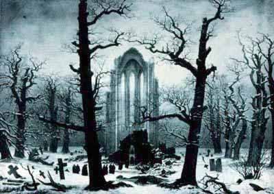 Caspar David Friedrich Monastery burial